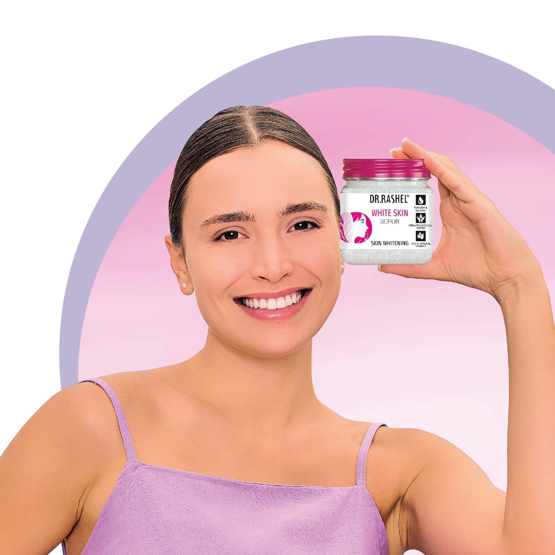DR.RASHEL Skin Whitening Face and Body Scrub For All Skin Types (380 ml) - Tp online store