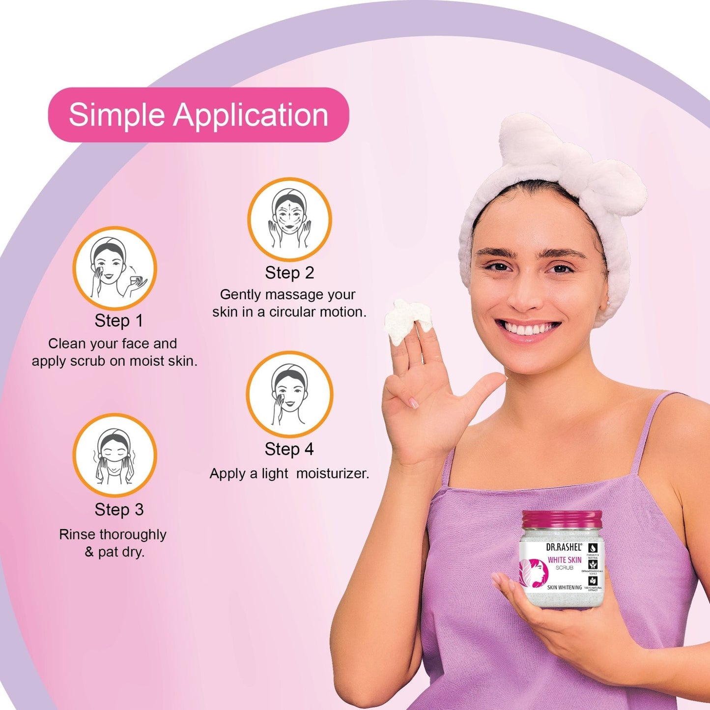 DR.RASHEL Skin Whitening Face and Body Scrub For All Skin Types (380 ml) - Tp online store