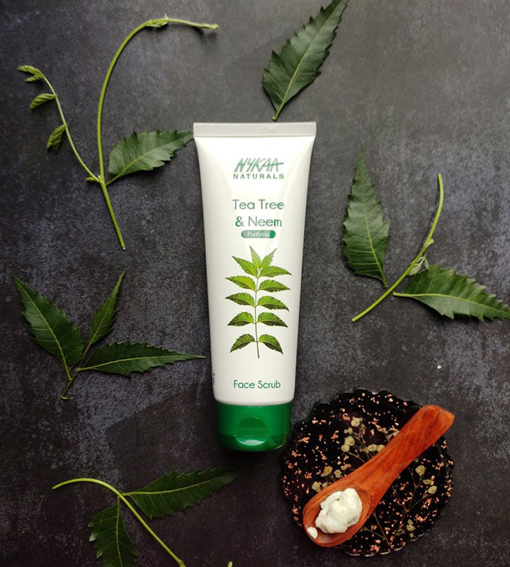 Nykaa tea tree face scrub 100gm - Tp online store