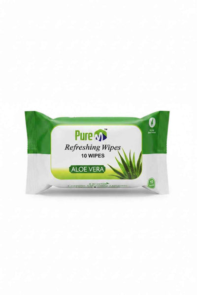 Pure refreshing wipes aloe Vera 10 wipes