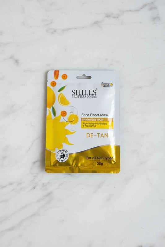 SHILLS Face Sheet Mask ( DE- TAN) For All Skin Types 25g