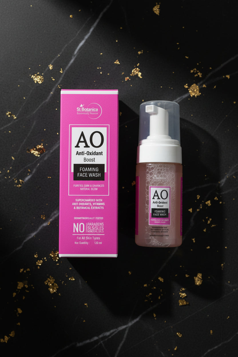 St. Botanica  AO  anti-oxidant boost foaming face wash 120ml