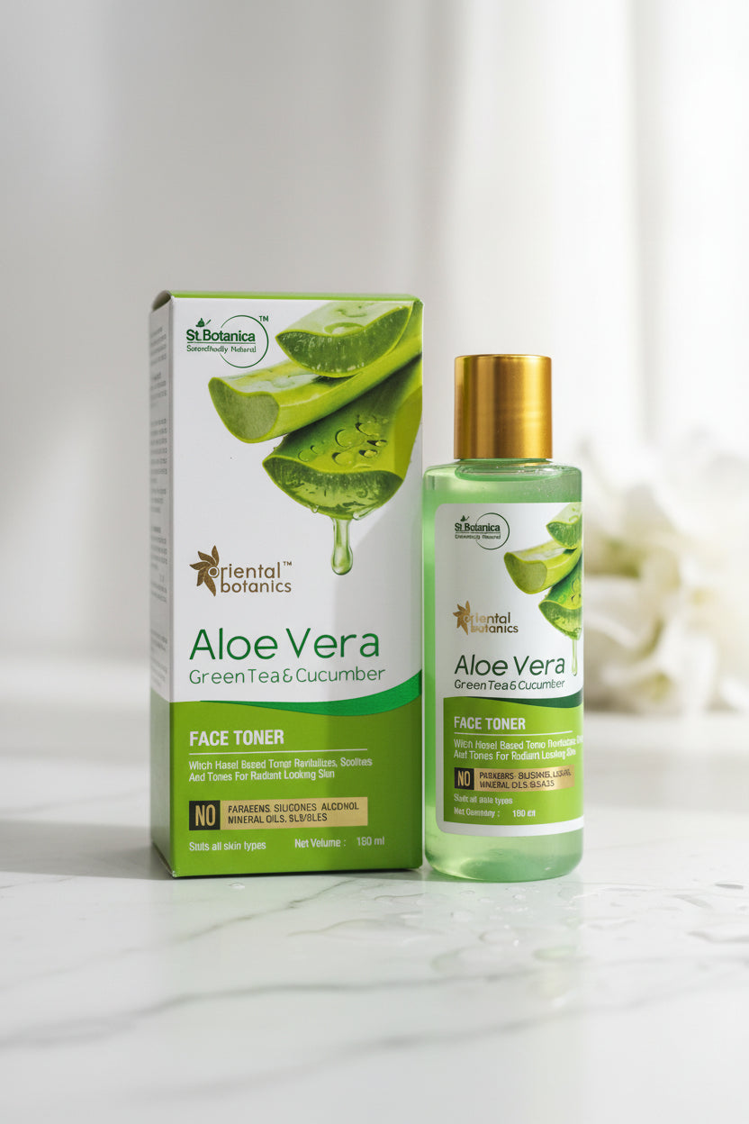 St.Botanica Aloe Vera green tea & cucumber Face toner 150 ml
