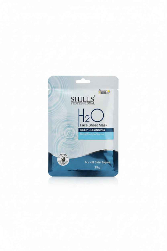 SHILLS( H2O) Face Sheet Mask  Deep  cleansing 25g