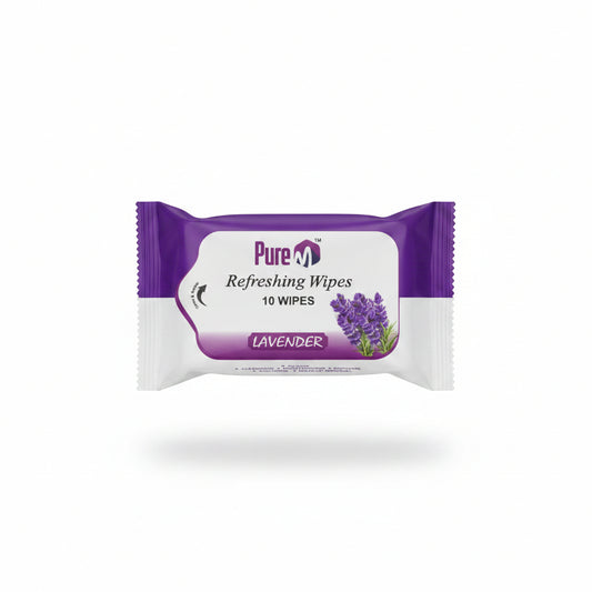 Pure refreshing wipes 10 wipes  Lavender