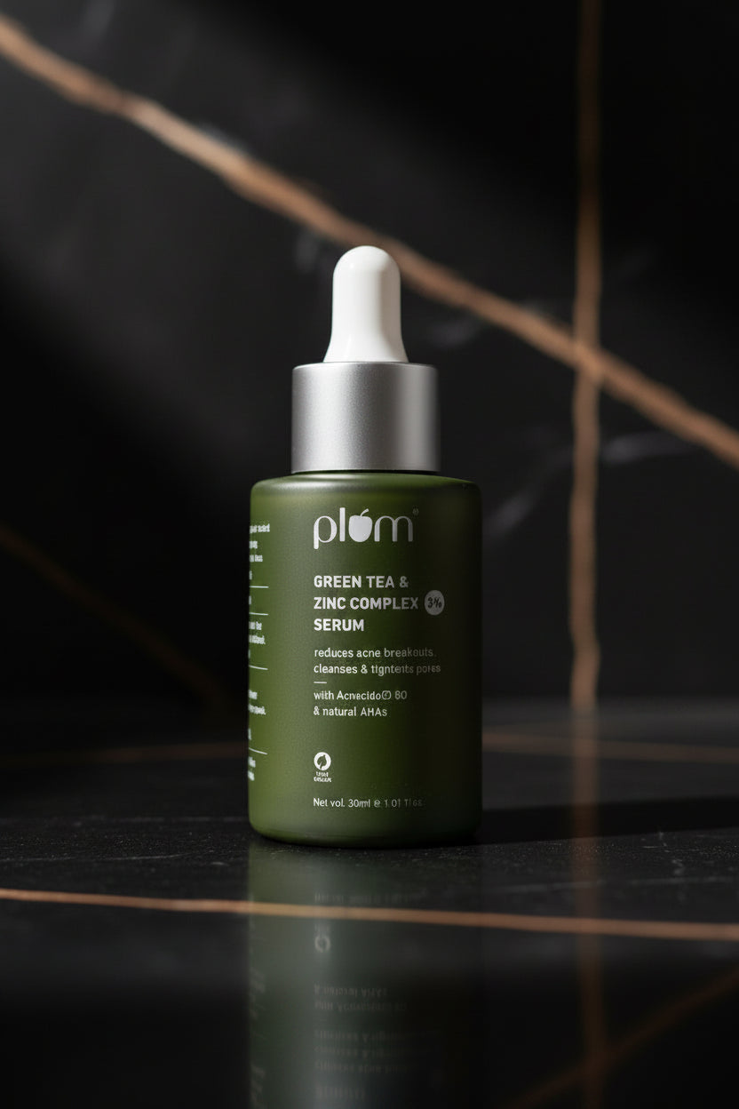 Plum Green tea & zinc complex 3% serum  ( reduces acne breakouts cleanses & tightens pores)  30ml