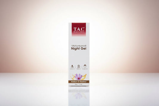 Tac 10% kumkumadi night gel 50gm - Tp online store