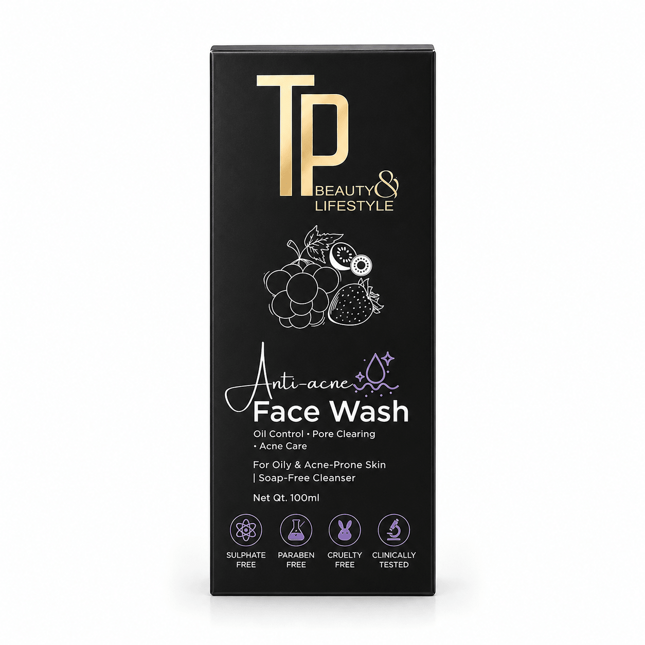 Tp Beauty & Lifestyle Anti Acne Facewash 100ml - Tp online store